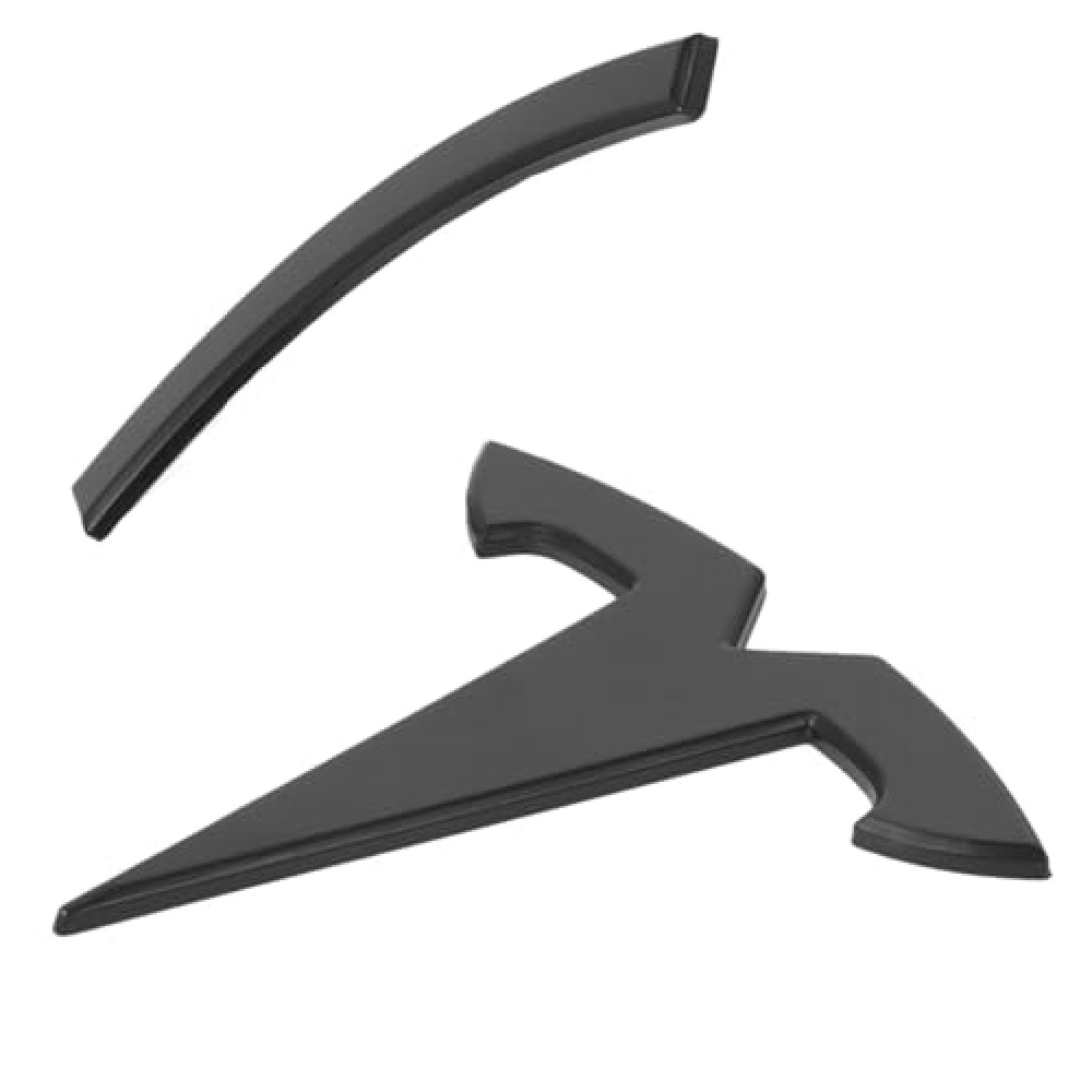 2025 Model 3 Front Logo Cover for Tesla Model 3 2024 Highland ABS Front Logo Sticker Matte Black