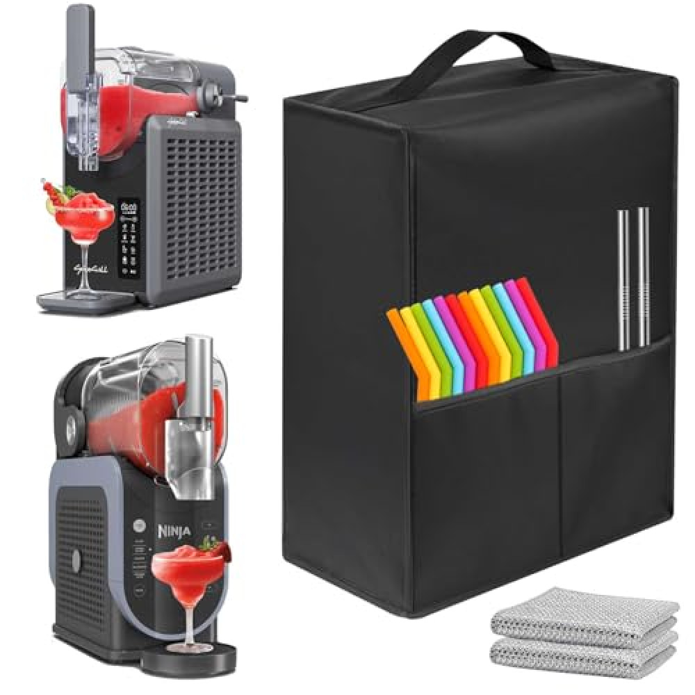 2025 NEW Slushie Machine Dust Cover, Heat-Resistant Waterproof And Dust-Proof 600D Nylon Material, Compatible For Ninja SLUSHi FS301C/FS301/FS300/FS299, For CyberChill SM-FS200A 68 oz Slushie Machine.