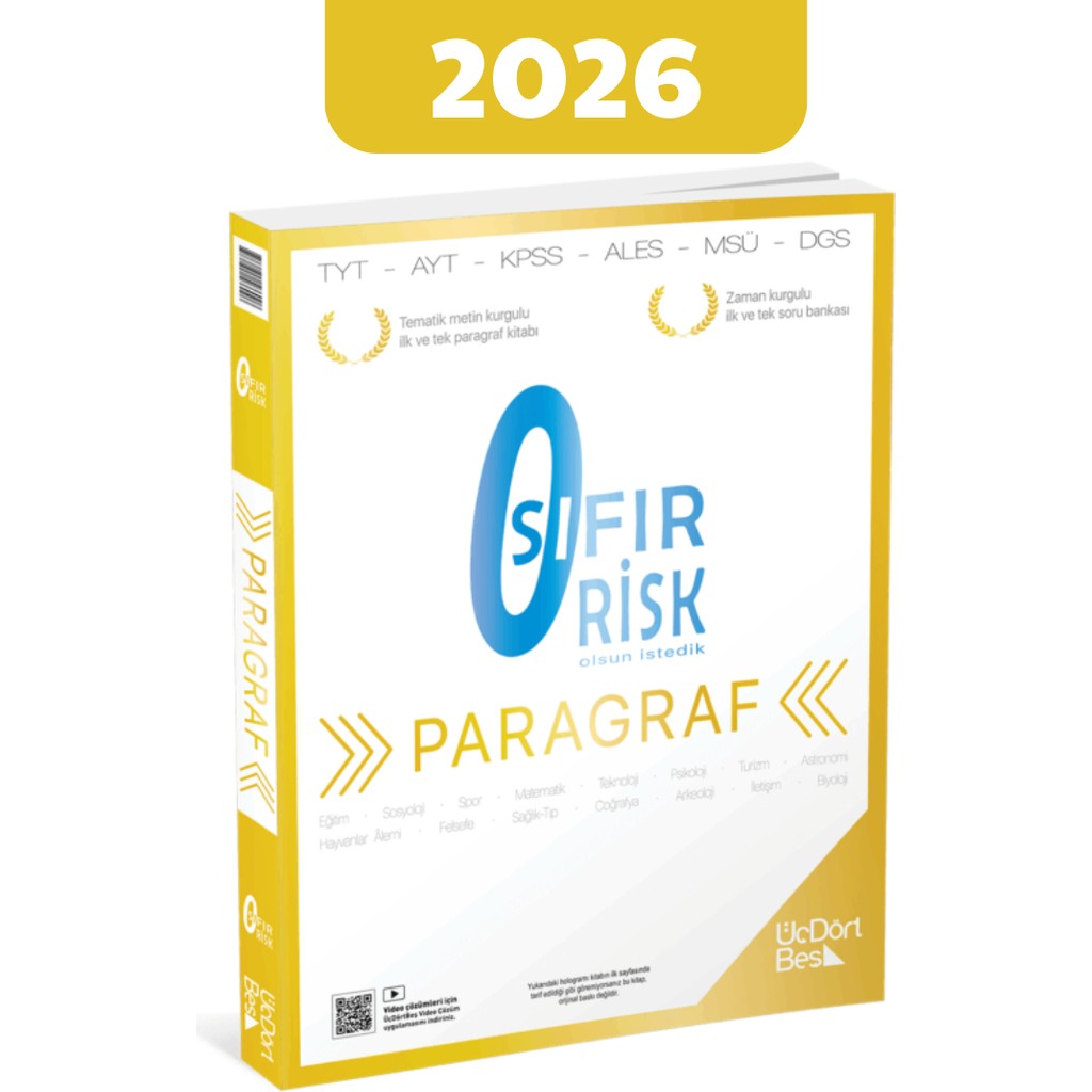 2026 345 Paragraf Sıfır Risk - Güncel Baskı Kaynak Kitapları Fiyatı