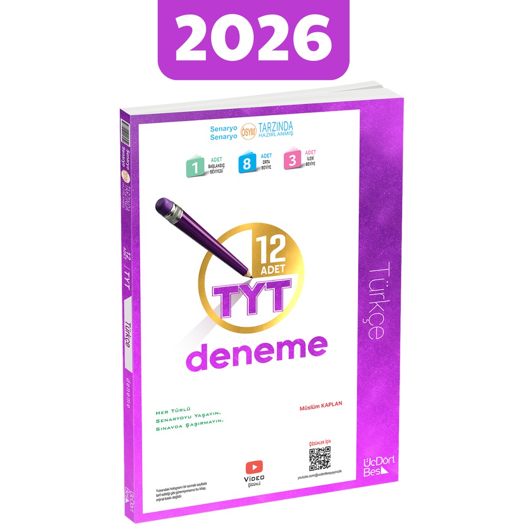2026 345 Tyt Türkçe 12'li Deneme Diğer Fiyatı