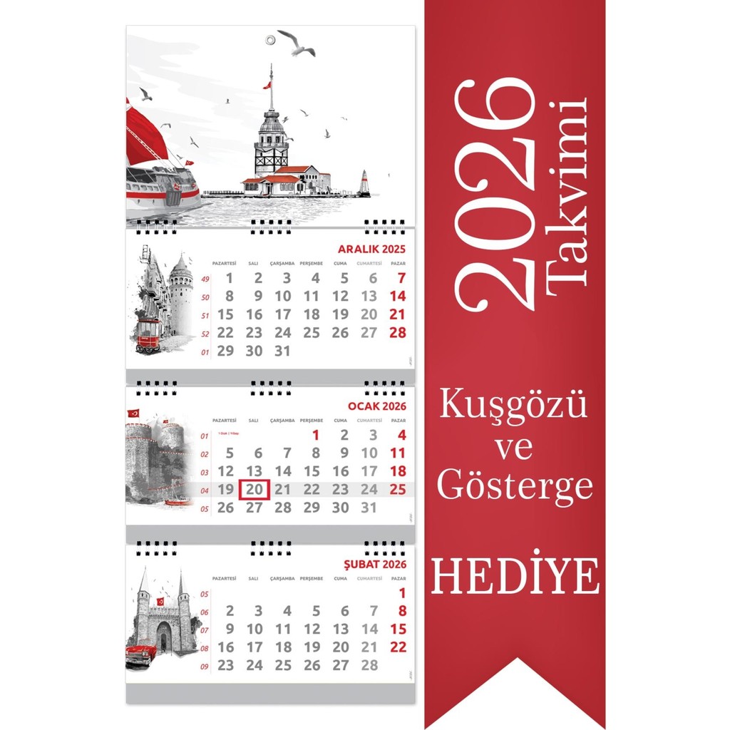 2026 Büyük Boy Gemici Takvimi Denizci Duvar Takvimi Istanbul 33X77,5 cm - -- SSD / Solid State Drive Fiyatı