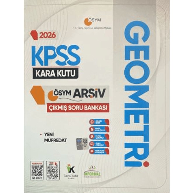 2026 Kpss Geometrinin Kara Kutusu Ösym Çıkmış Soru Havuzu Bankası Konu Özetli Video/pdf Çözümlü Diğer Fiyatı