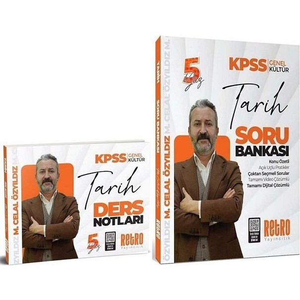 2026 Kpss Tarih 5yüz Ders Notları Soru Bankası 2 Li Set - Mehmet Celal Özyıldız Retro Yayın Diğer Fiyatı