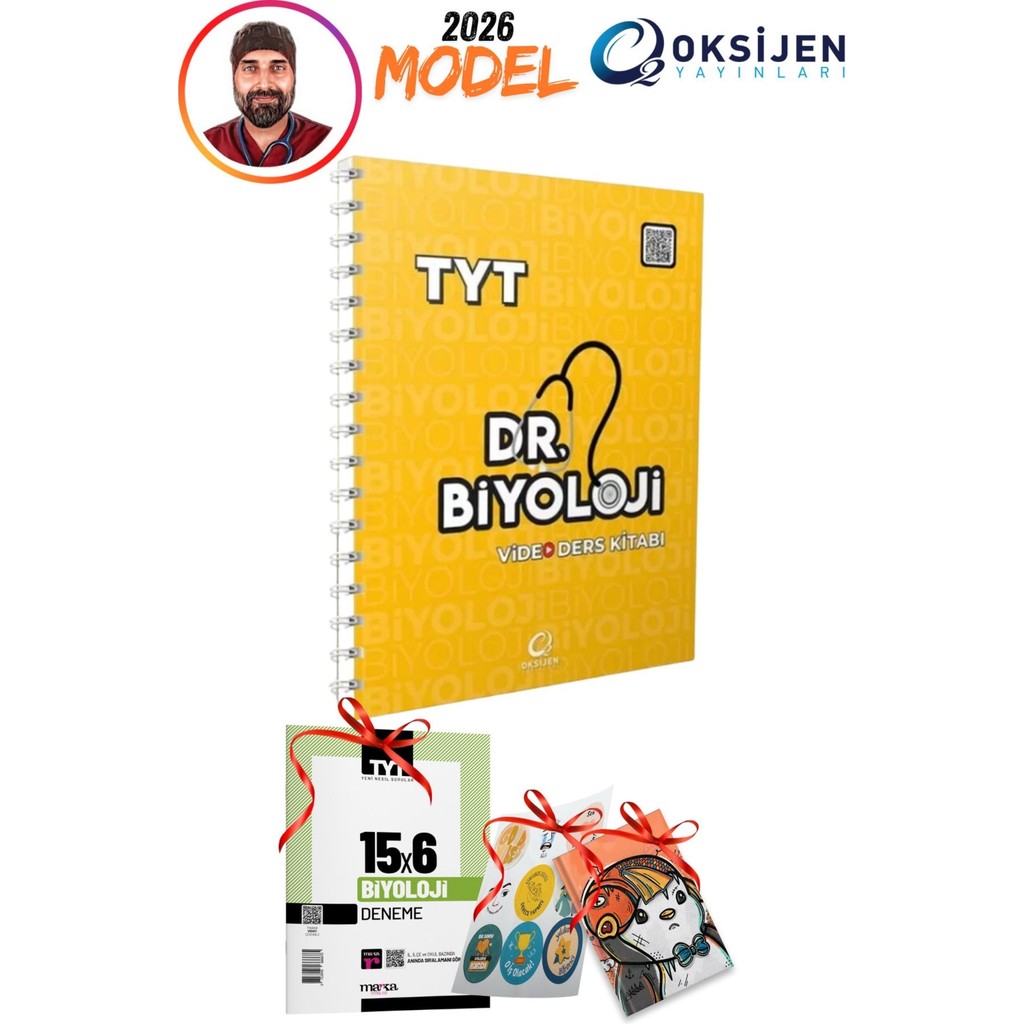 2026 Model Oksijen Yayınları Dr Biyoloji Tyt Video Ders Kitabı (Kamp Konu Anlatım) 3 Hediyeli Set Diğer Fiyatı