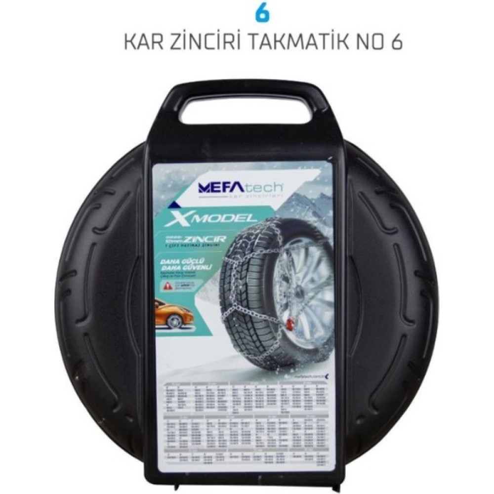 205/65X15 Ebatlarına Uyumlu Takmatik x Tipi Kar Patinaj Zinciri Mefatech Oto Boyaları Fiyatı