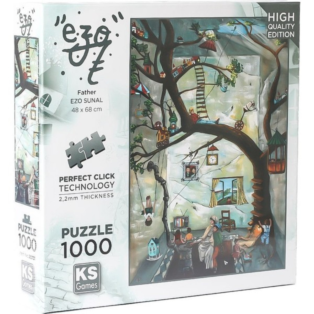 20731 Father-Ezo Sunal 1000 Parça Puzzle -Ks Puzzle Eğitici Oyuncak Fiyatı