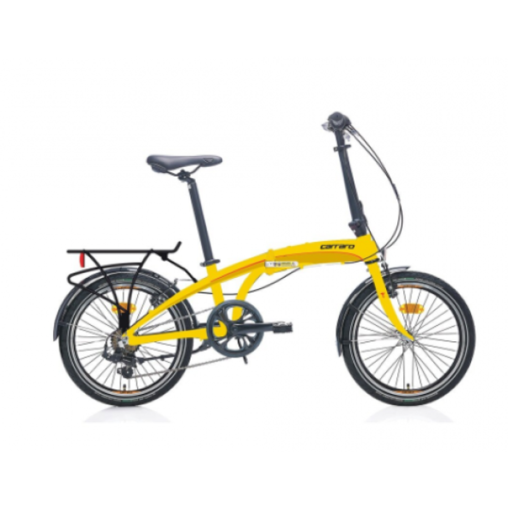 20J Carraro Flexı 107 Katlanır Bısıklet - Sarı Sıyah Kırmızı Katlanabilir Bisiklet Fiyatı