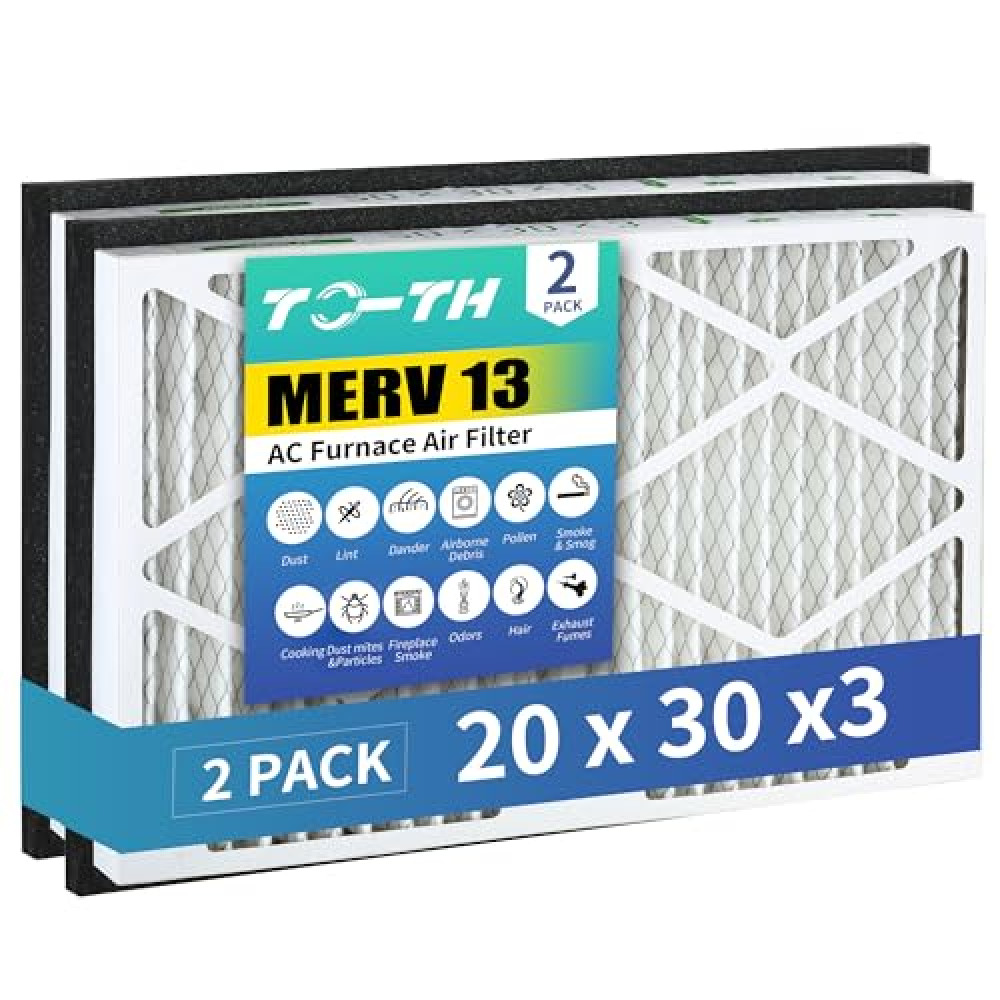 20x30x3 Pleated Air Filters Replacement for Zephyr VGF Series,MERV 13 Air Filter, Pleated Air Conditioner Replacement Filters, 2 Pack (Actual Size:18 3/8 x 28 3/8 x 3 Inches) Air Conditioner Spare Parts Fiyatı