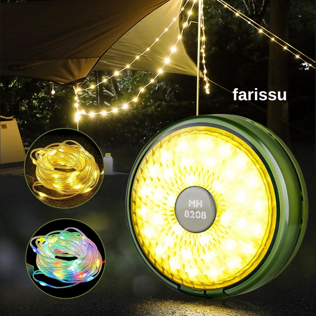 212 Farissu 8 Fonksiyonlu 10 Metre Rgb LED Kamp Lambası | Powerbank Özellikli, Type-C Şarjlı, Taşınabilir Işık Zinciri Bilgisayar Çevirici ve Adaptörü Fiyatı