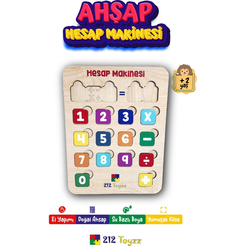 212 Toyzz Ahşap Hesap Makinesi Eğitici Öğretici Geliştirici Katkı Sağlayan Sağlıklı Oyuncak Anne Bebek Oyuncak Fiyatı