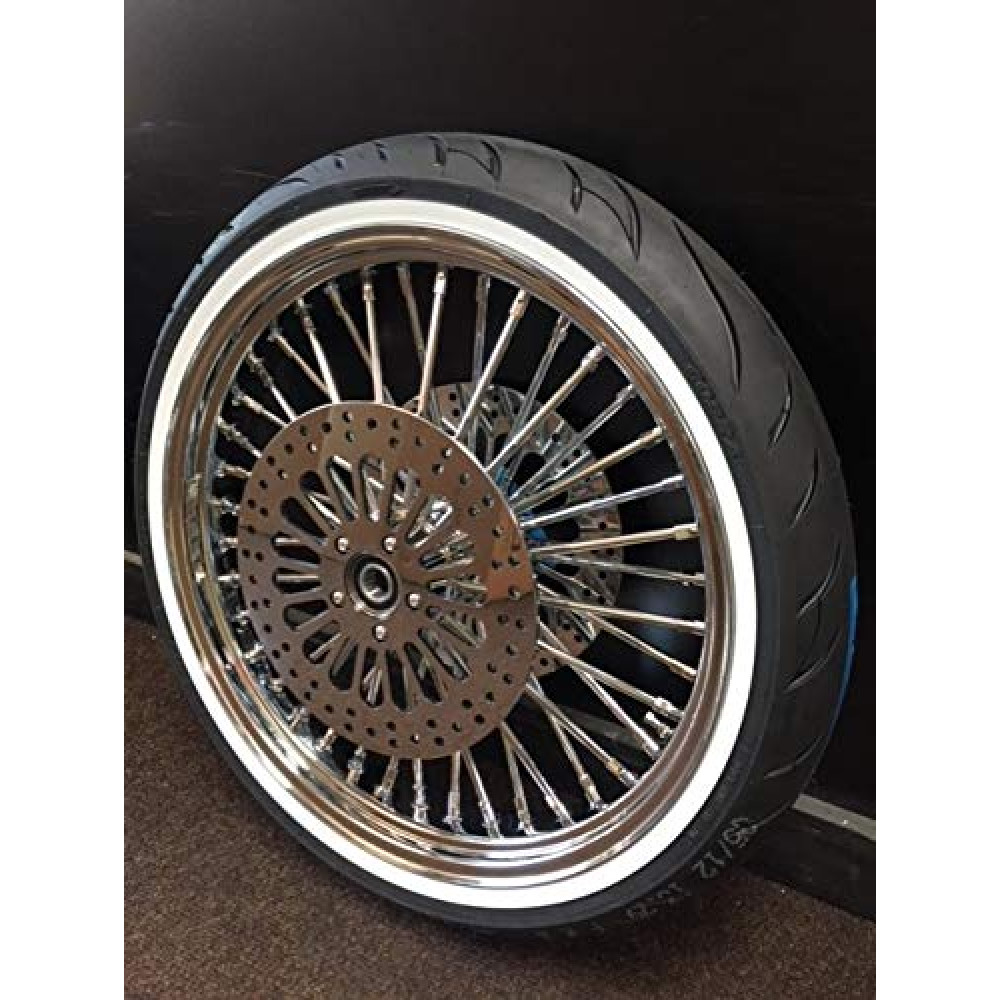 21X3.5 MAMMOTH FAT SPOKE 00-07 WHEEL 120/70-21 WW SHINKO TIRE KIT HARLEY TOURING