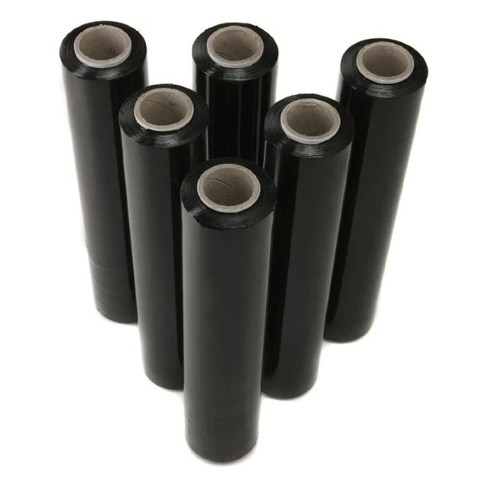 23 Mikron 50 cm x 200 mt 6 Adet Siyah Palet Streç Film Streç Film Fiyatı
