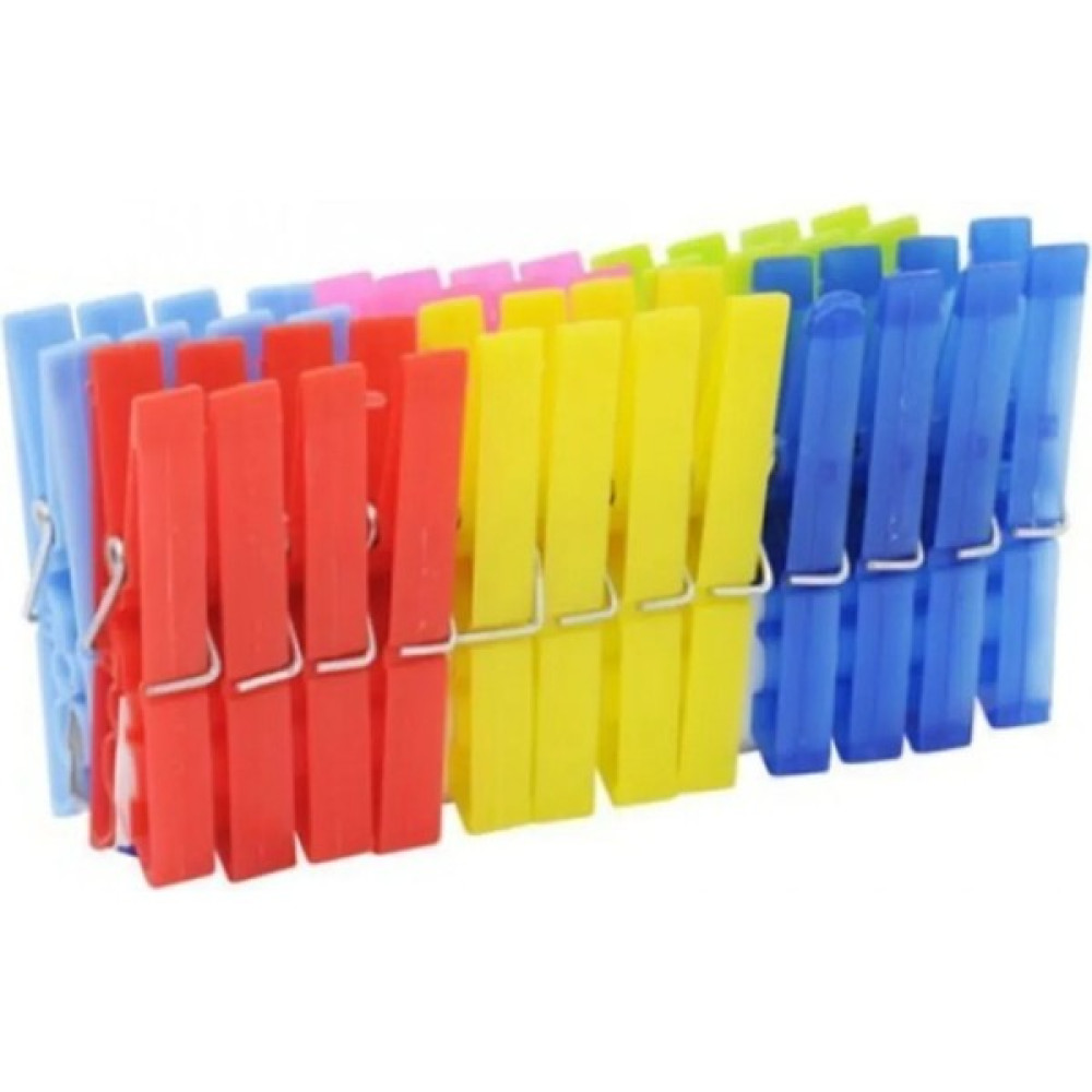24 Lü Çelik Yaylı Plastik Çamaşır Kurutmalık Mandalı Mandal - 0 Çamaşır Kurutma Makineleri Fiyatı