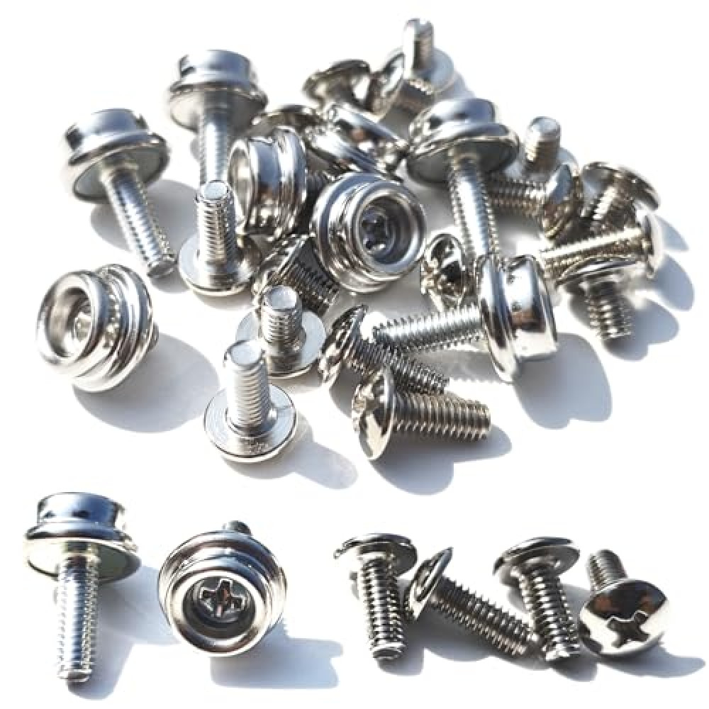 24 Pcs Stainless Steel Helmet Visor Screws, Hockey Helmet Repair Kit, Football Visor Clips, Universal Baseball Helmet Hardware Replacement Parts for Softball Face Mask Girls Youth Motorcycle Helmets Fiyatı