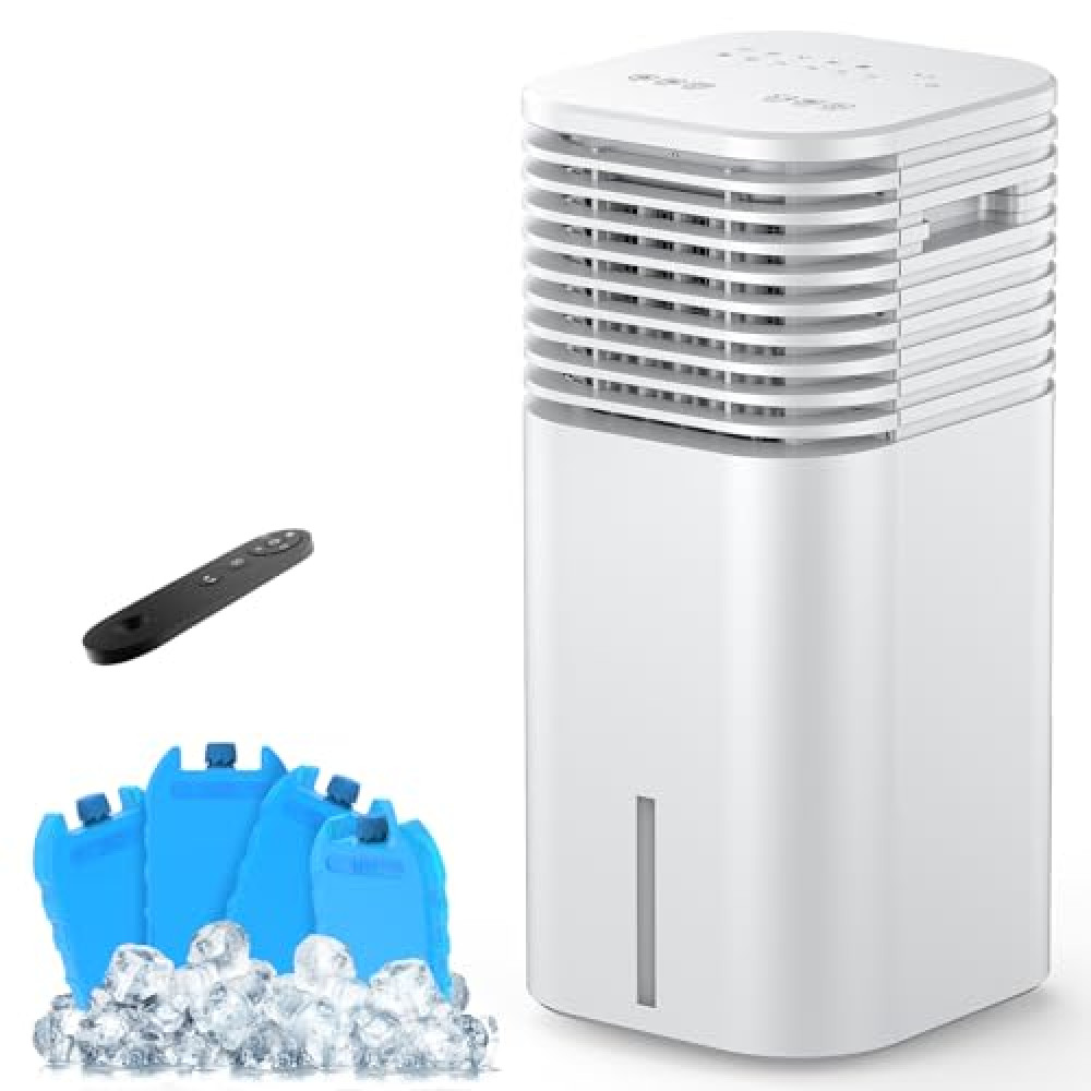 24" Windowless Portable Air Conditioner, 15H Timer & 120°Oscillation, 3-IN-1 Portable AC Unit with Remote, 2-Gal Tank, 3 Modes & 3 Speeds, Ultra-Quiet Ventless Swamp Cooler for Room Home Office, White Air Conditioners Fiyatı