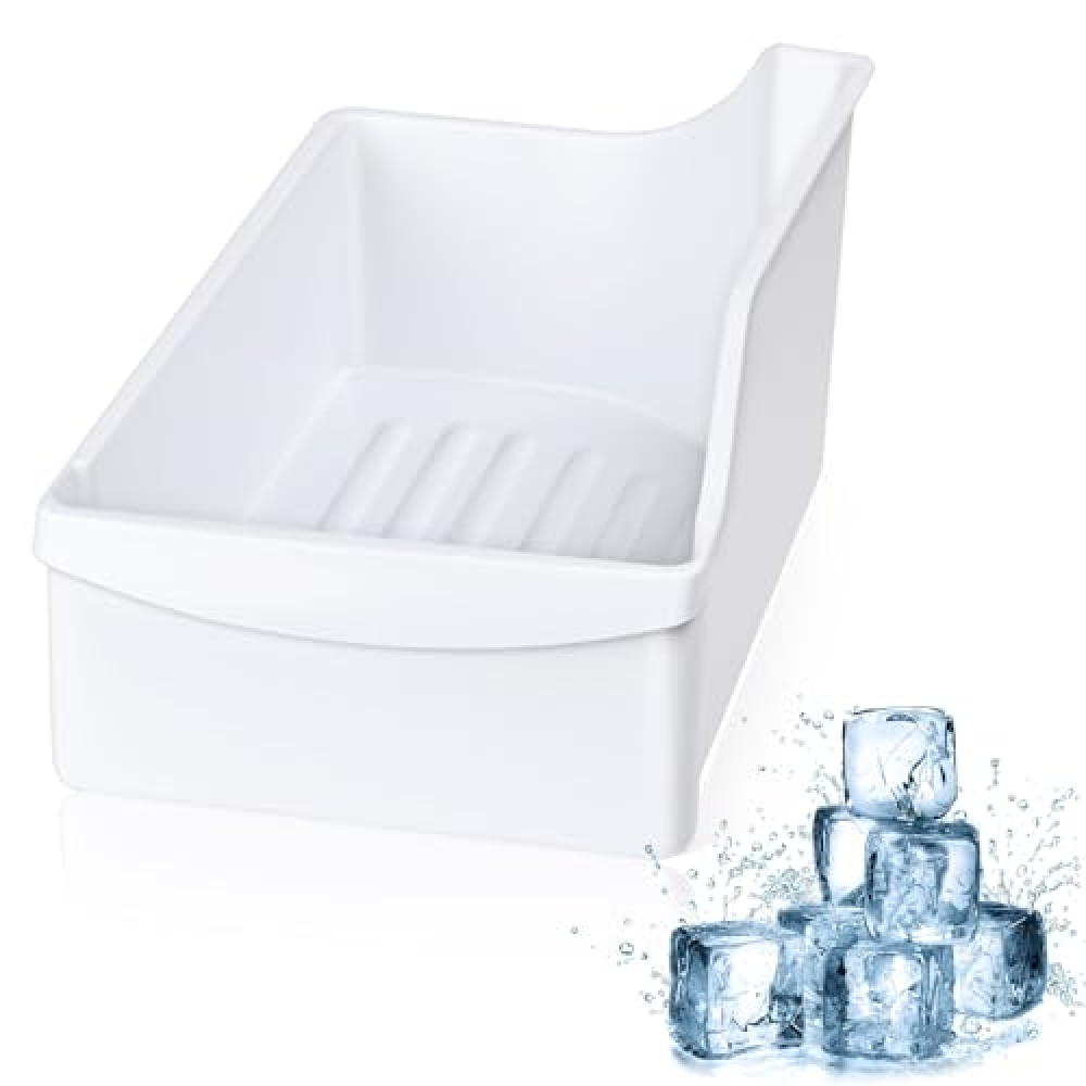 240385201 Ice Cube Container Storage Freezer Bucket Compatible with Frigidaire Kenmore Crosley Refrigerators Parts, Storage Freezer Bin Replacement 7240385201 891419 AP2116228 PS430380 EAP430380