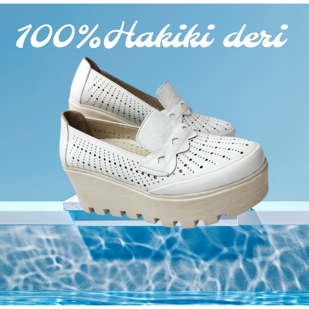 2405 Deri Lazer Delikli Ayakkabı Ayakkabılar ve Çantalar Fiyatı