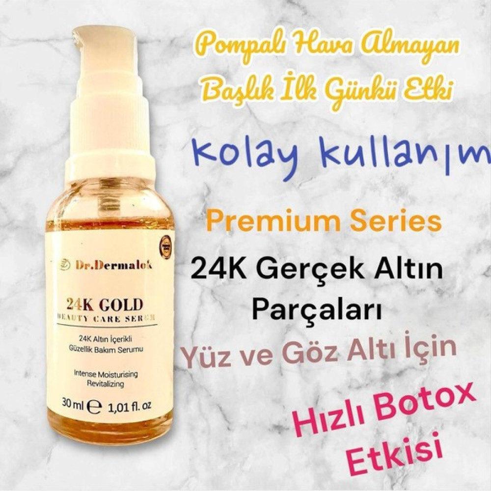 24K Altın Parçacıklı Premium Series Hızlı Botox Etkisi Kırışıklığa Karşı Cilt Bakım Serum 30 ml Oto Boyaları Fiyatı