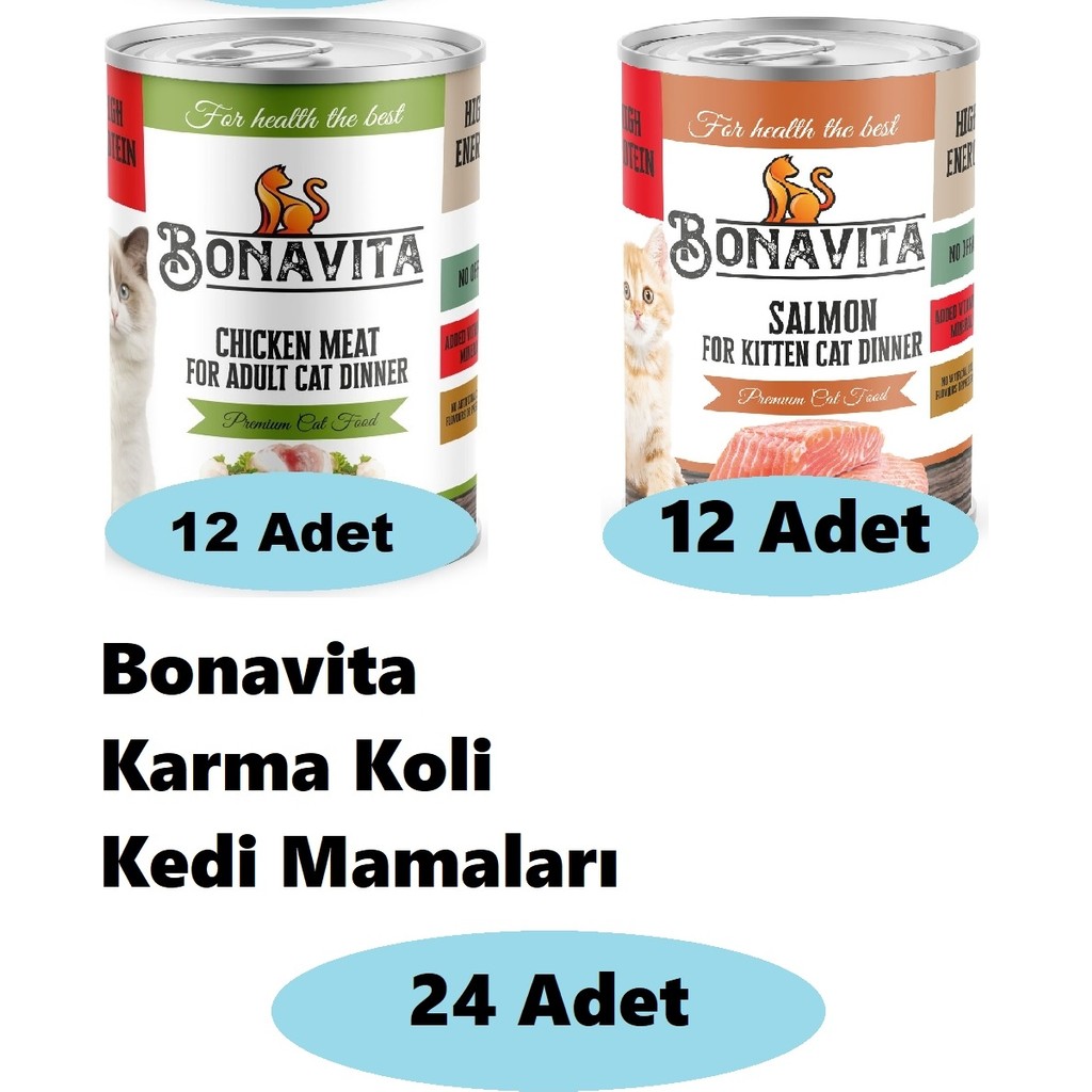 24'lü Bonavita Karma Koli Kedi Mamaları 07 - 24 Evcil Hayvan Ürünleri Fiyatı