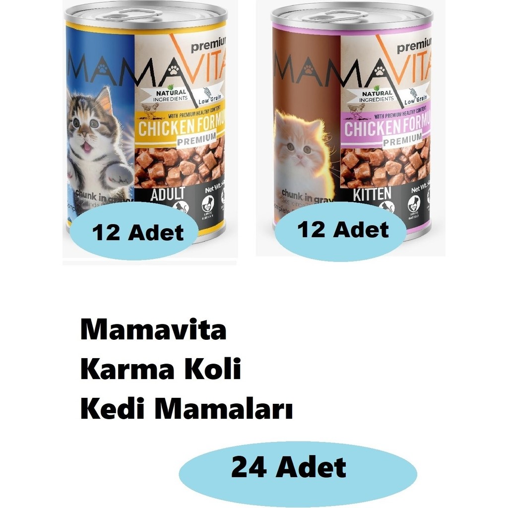 24'lü Mamavita Karma Koli Kedi Mamaları 01 - 24 Evcil Hayvan Ürünleri Fiyatı