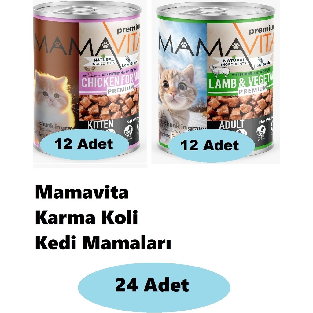 24'lü Mamavita Karma Koli Kedi Mamaları 02 - 24 Evcil Hayvan Ürünleri Fiyatı