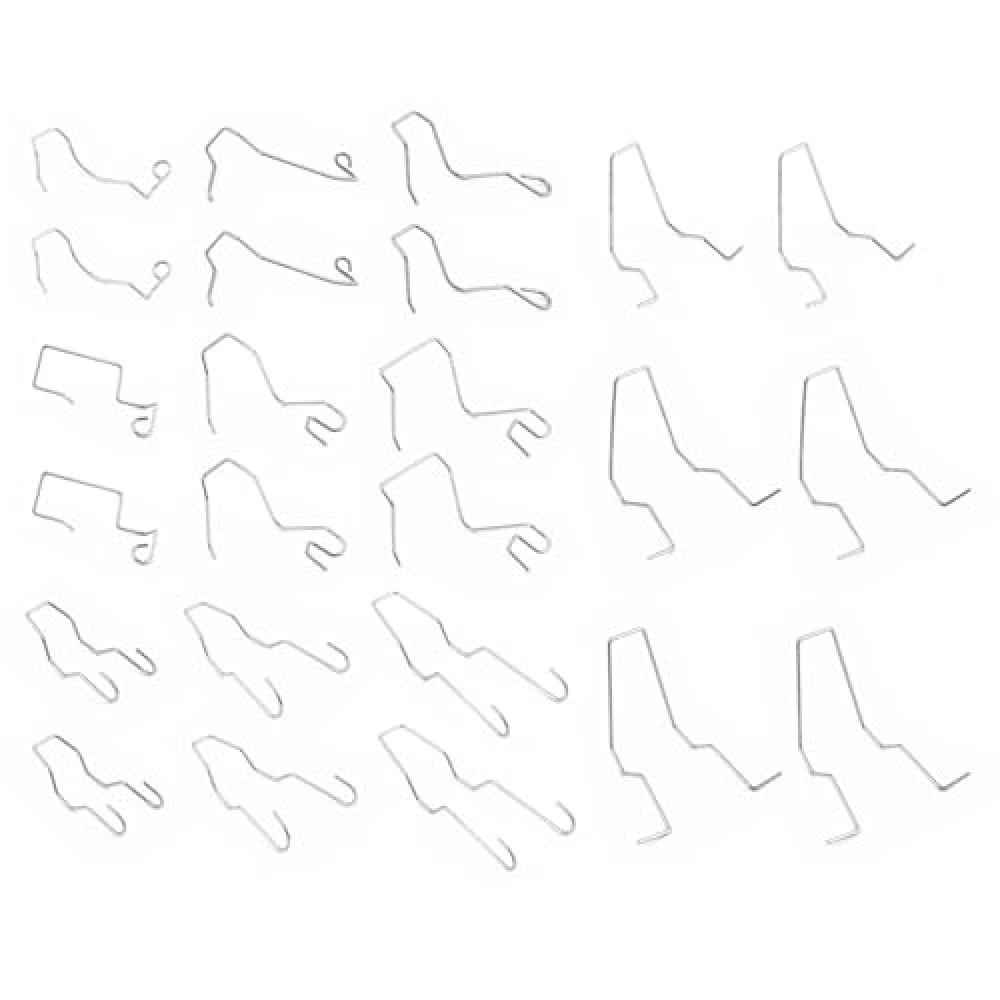 24PCS Headlight Retaining Clip,Stainless Steel Headlight Clips Fit for Fixing H1/ H3 /H4 /H7 Car Headlight Bulb,12 Sizes Headlight Bulb Retainer Spring Clips Car Accessories