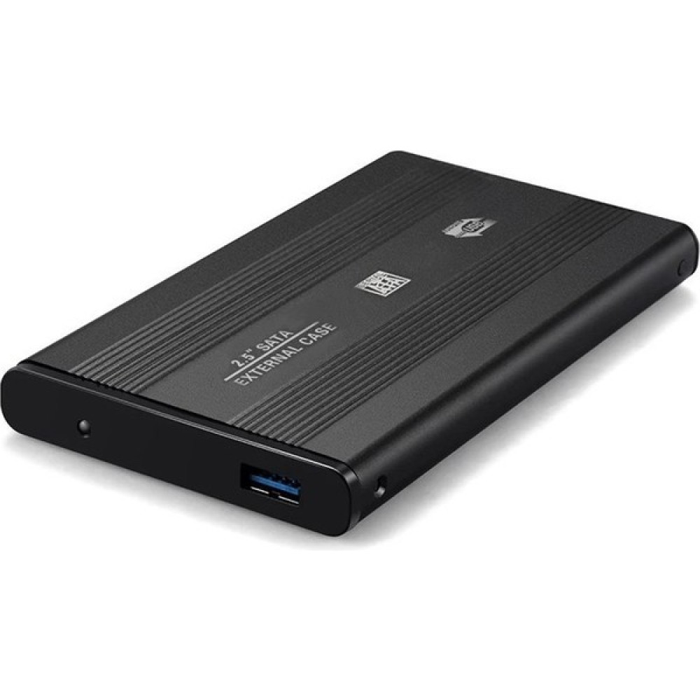 2.5 Inç Usb 2.0 Sata Harddisk Hdd Kutusu 5 Gbps Kılıf Siyah Aluminyum Metal Kasa HDD Kutuları Fiyatı