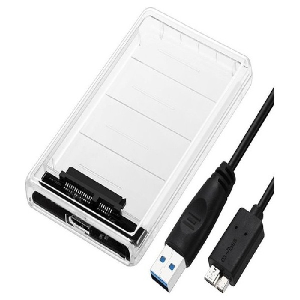 2.5" USB 3.0 Harici SSD Harddisk Şeffaf Taşınabilir HDD Kutusu Sata HDD Kutuları Fiyatı