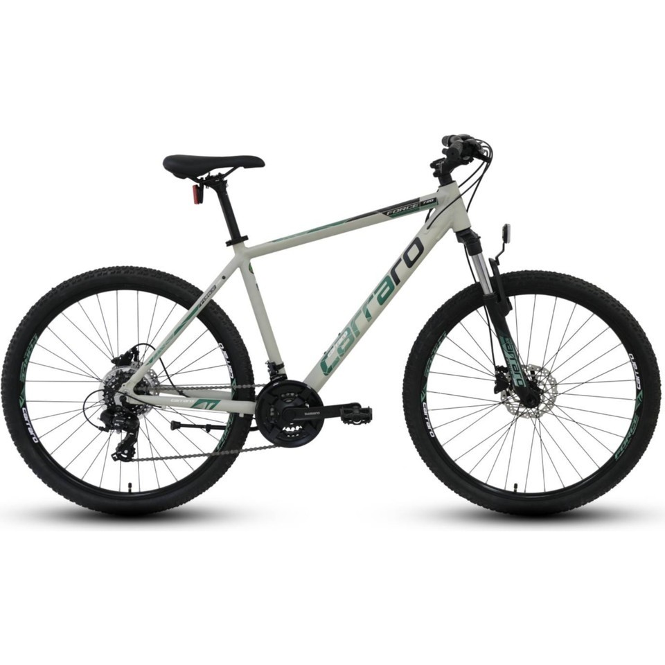 27.5 Jant Carraro Force 720 Dağ Bisikleti | 38 cm Kadro | 21 Vites | Hidrolik Disk Fren | Mat Gri-Yeşil-Siyah | Blc Bisiklet Bisikletler Fiyatı
