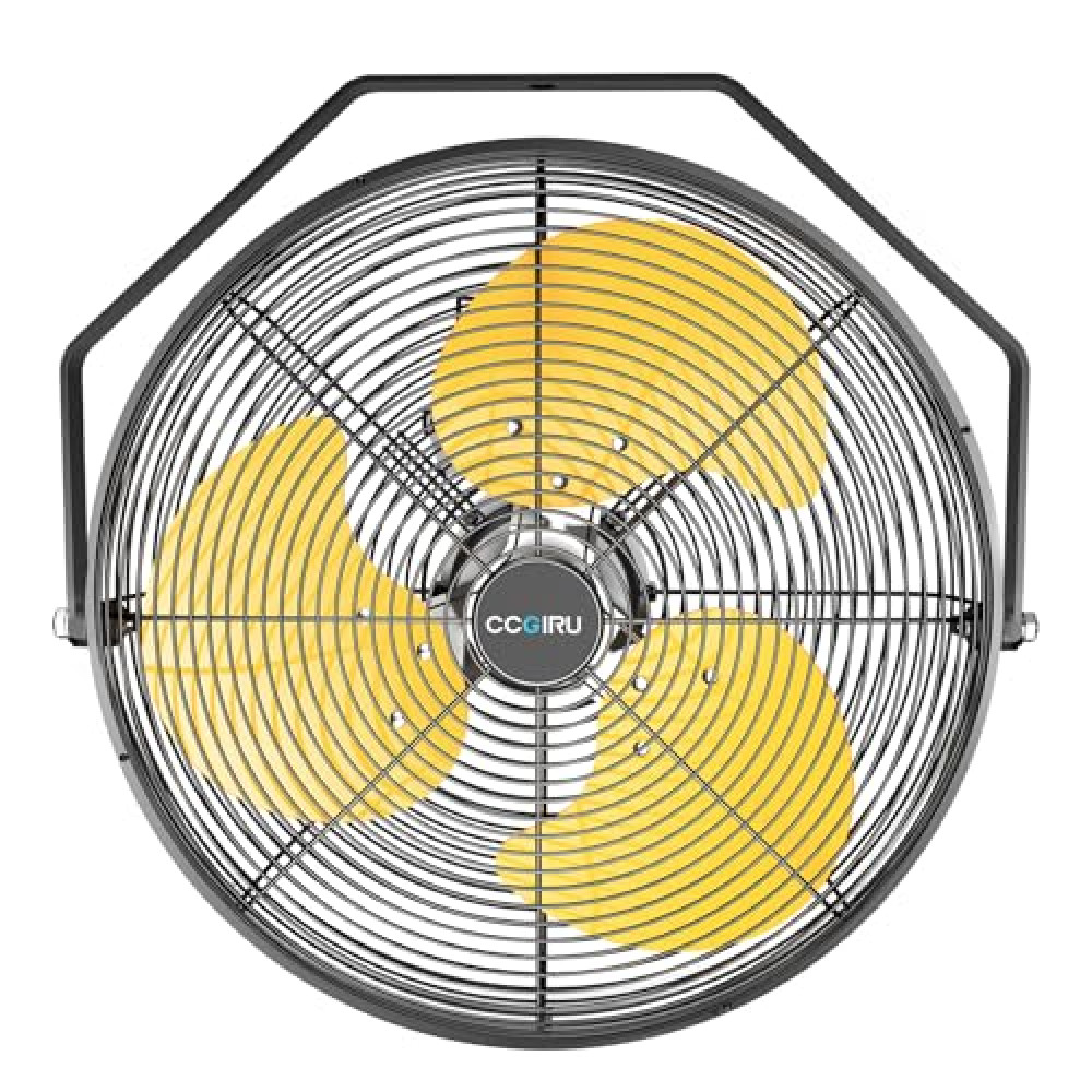 2800 CFM 12" Industrial Wall Mount Fan, High Velocity 3-Speed Professional Metal Wall Mounted Fan with Sealed Motor, Heavy Duty Fan Indoor for Covered Patio, Greenhouse, Gazebo, and Garage, UL Listed Fans Fiyatı