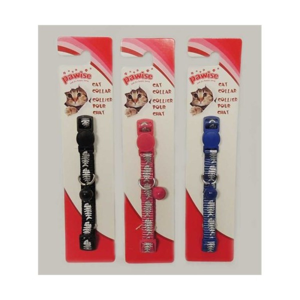 28017Fp Cat Collar Black/Red/Blue-Kedi Boyun Tasma Kılçık Desenli Evcil Hayvan Ürünleri Fiyatı
