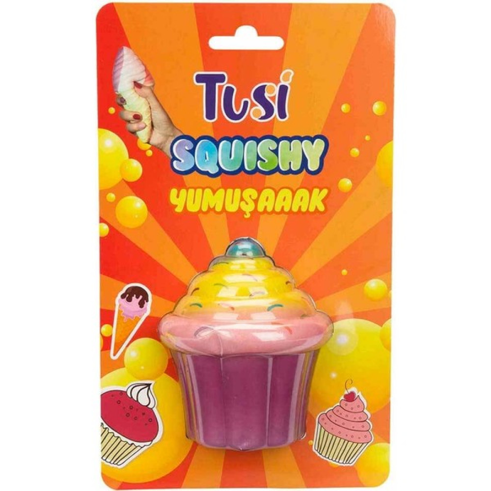 2C Oyuncak Tusi Squishy Köpük Oyuncak Cupcake - Renkli - Standart Eğitici Oyuncak Fiyatı