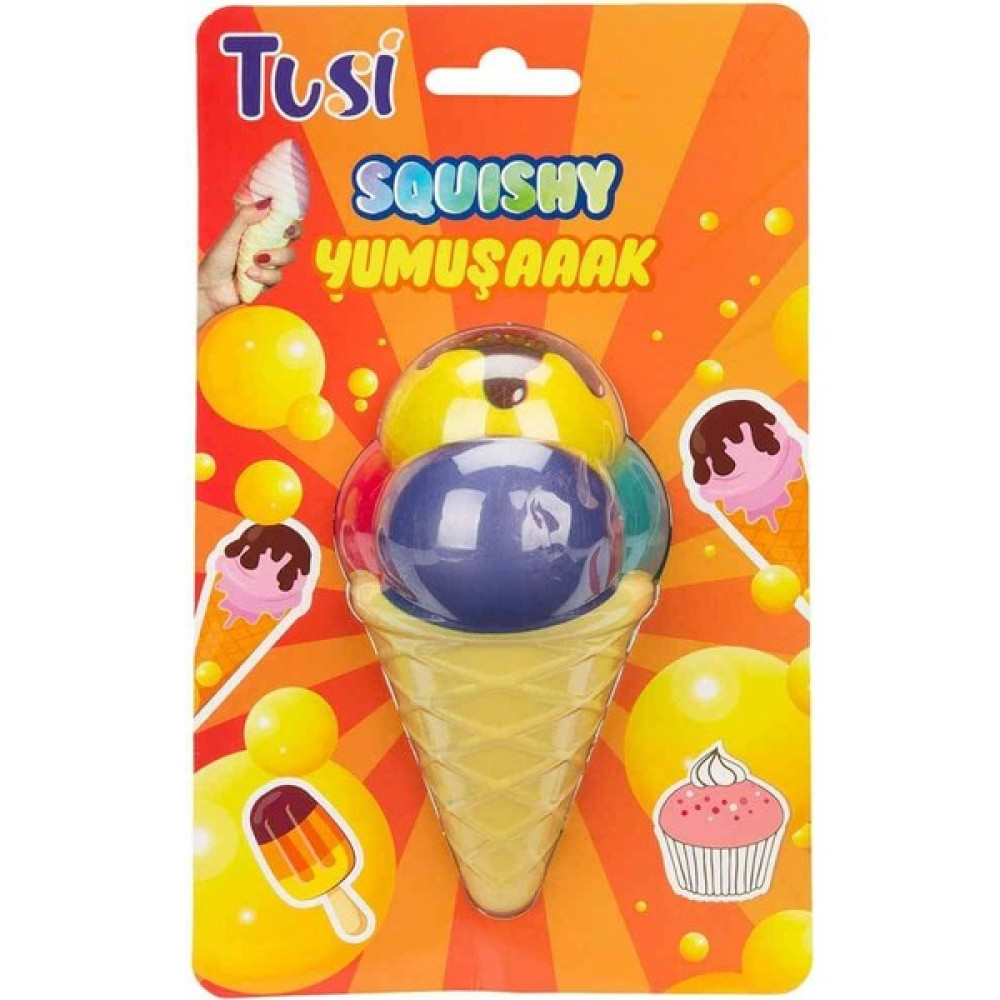 2C Oyuncak Tusi Squishy Köpük Oyuncak Top Dondurma - Renkli - Standart Eğitici Oyuncak Fiyatı
