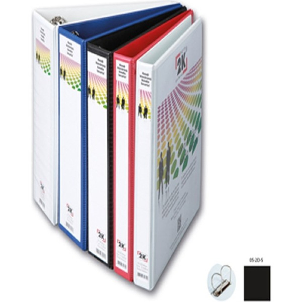 2K 5 cm. 2 Halkalı Klasör Siyah Klasör Fiyatı
