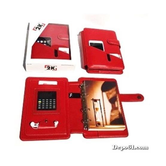 2K 5293 Kırmızı Halka Çizgili Organizer