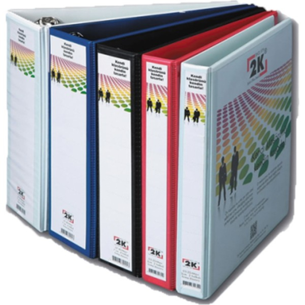2K 7 cm. 4 Halkalı Klasör Kırmızı Klasör Fiyatı