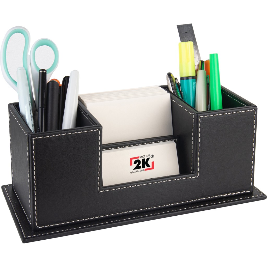 2K Masaüstü Deri Organizer Kalemlik 4 Gözlü Desktop Organizer Rainbow Vegan 10X12X25 Cm. Kalem & Yazı Gereçleri Fiyatı