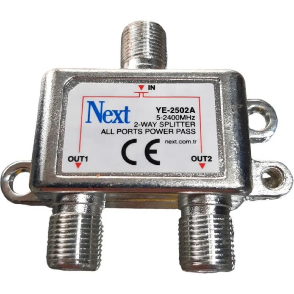2'li 1/2 Tv Splitter Anten Çoklayıcı Uydu Bölücü Dağıtıcı NEXTYE-2502A 2 Çıkışlı 5-2400 Mhz Müzik Aleti Aksesuarları Fiyatı