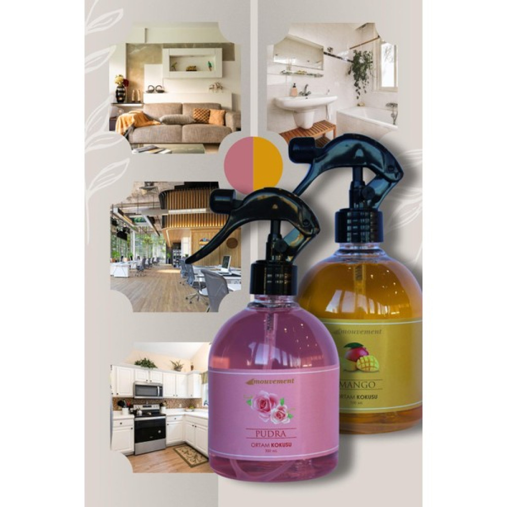 2'li 500 ml Oda Spreyi ile Ferah Bir Atmosfer (Pudra Mango) Oto Boyaları Fiyatı
