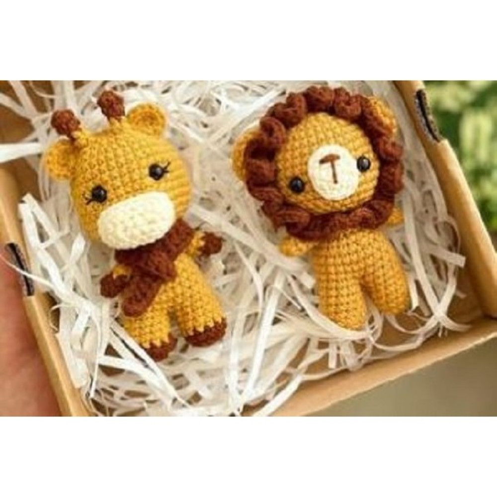 2'li Amigurumi Hayvan (Zürafa ve Aslan Oyuncak) Oto Boyaları Fiyatı