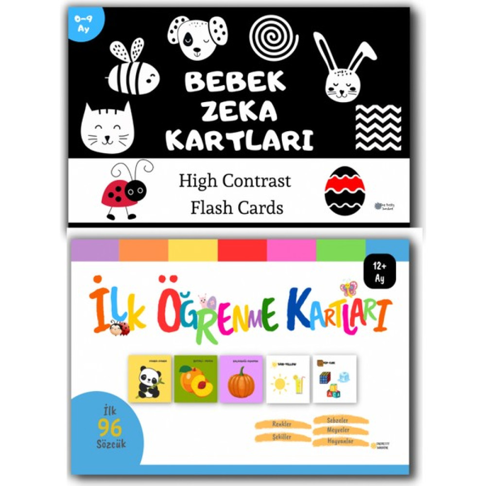 2li Bebek Zeka Kartları ve Öğrenme Kartları Ilk 96 Sözcük Zeka Oyun Kartları Bebek Oyuncakları Fiyatı