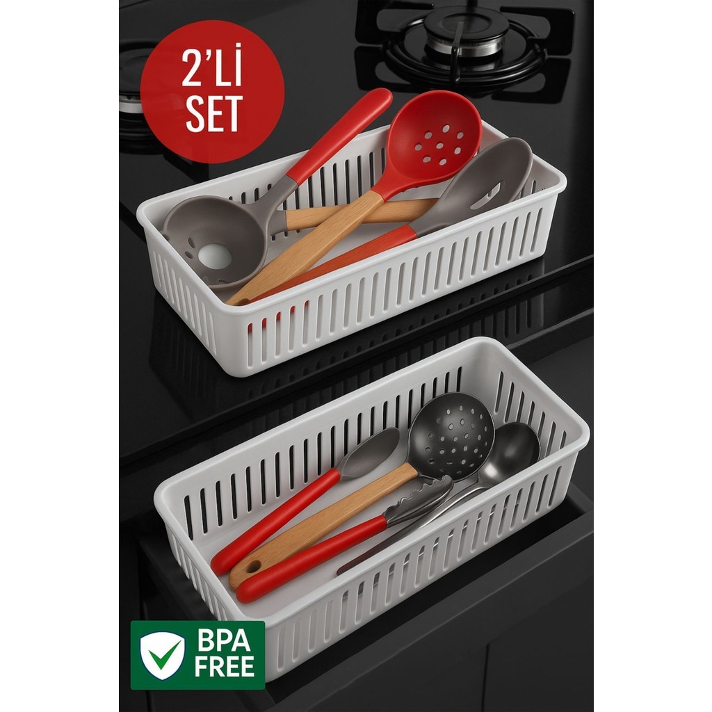 2'li Çekmece Içi Kaşıklık Sepet Organizer Çatal / Kaşık / Bıçak Takımları Fiyatı