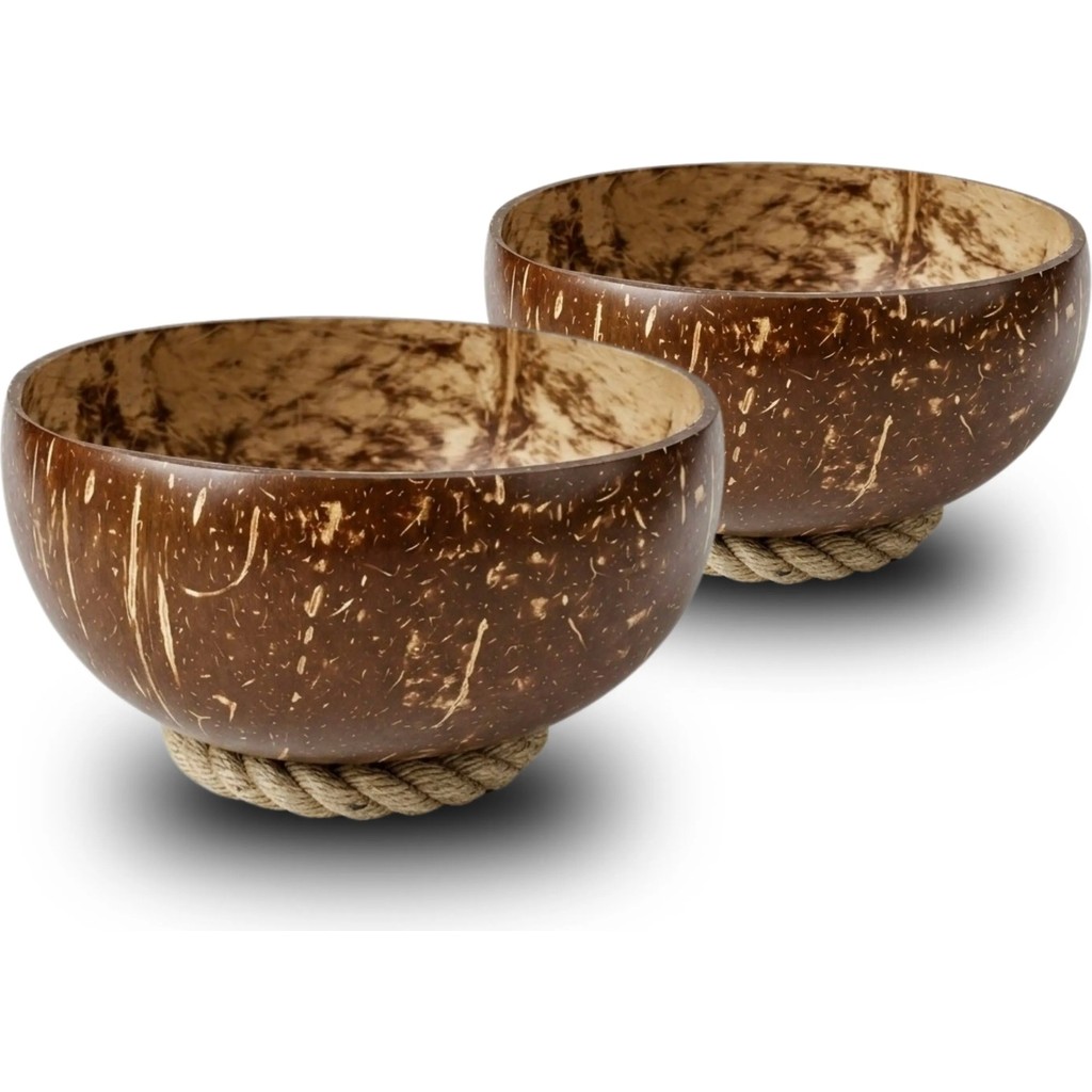 2'li Hindistan Cevizi Kase Seti - Coconut Bowls - Bowl Kaseleri - Ahşap Diğer Fiyatı