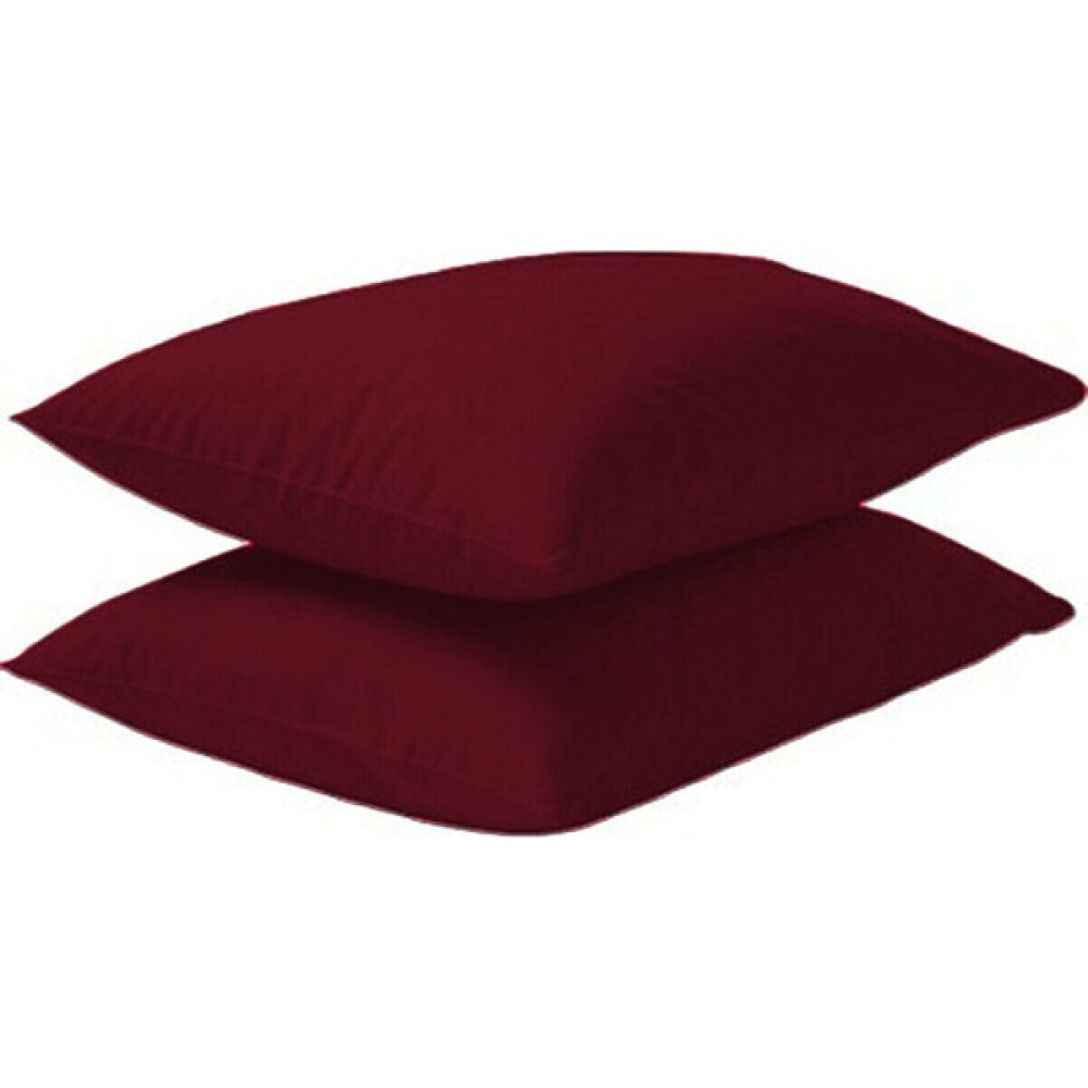 2'li Kapaklı Pamuklu 50X70 Bordo Yastık Kılıfı - 50 x 70 cm Yastık Kılıfı Fiyatı