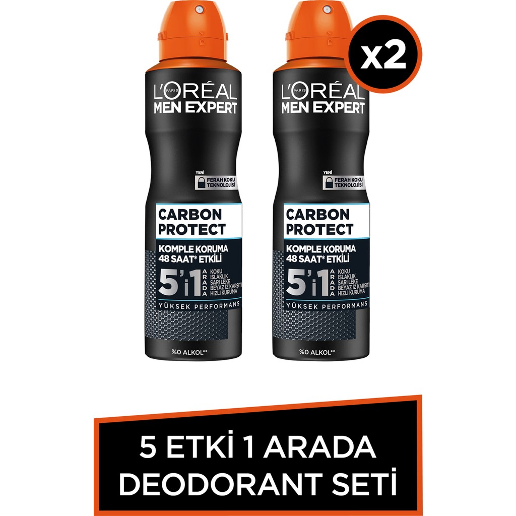 2'Li Men Expert Carbon Protect Deodorant Seti Deodorantlar Fiyatı