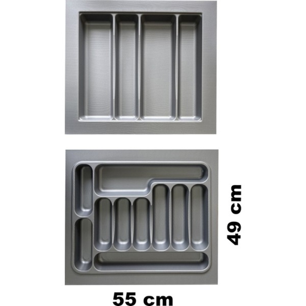 2'Li Set Çekmece İçi Düzenleyici Kaşıklık Ve Kepçelik 55x49 cm Kesilebilir Sert Plastik Pratik Mutfak Gereçleri Fiyatı