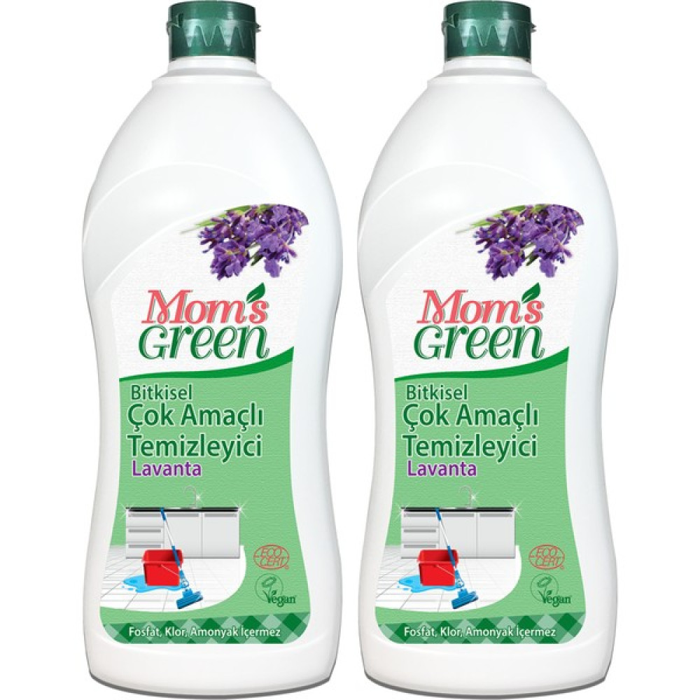 2'li Set Mom's Green Bitkisel Çok Amaçlı Temizleyici Lavanta ( 750 ml x2 ) Temizlik Malzemeleri Fiyatı