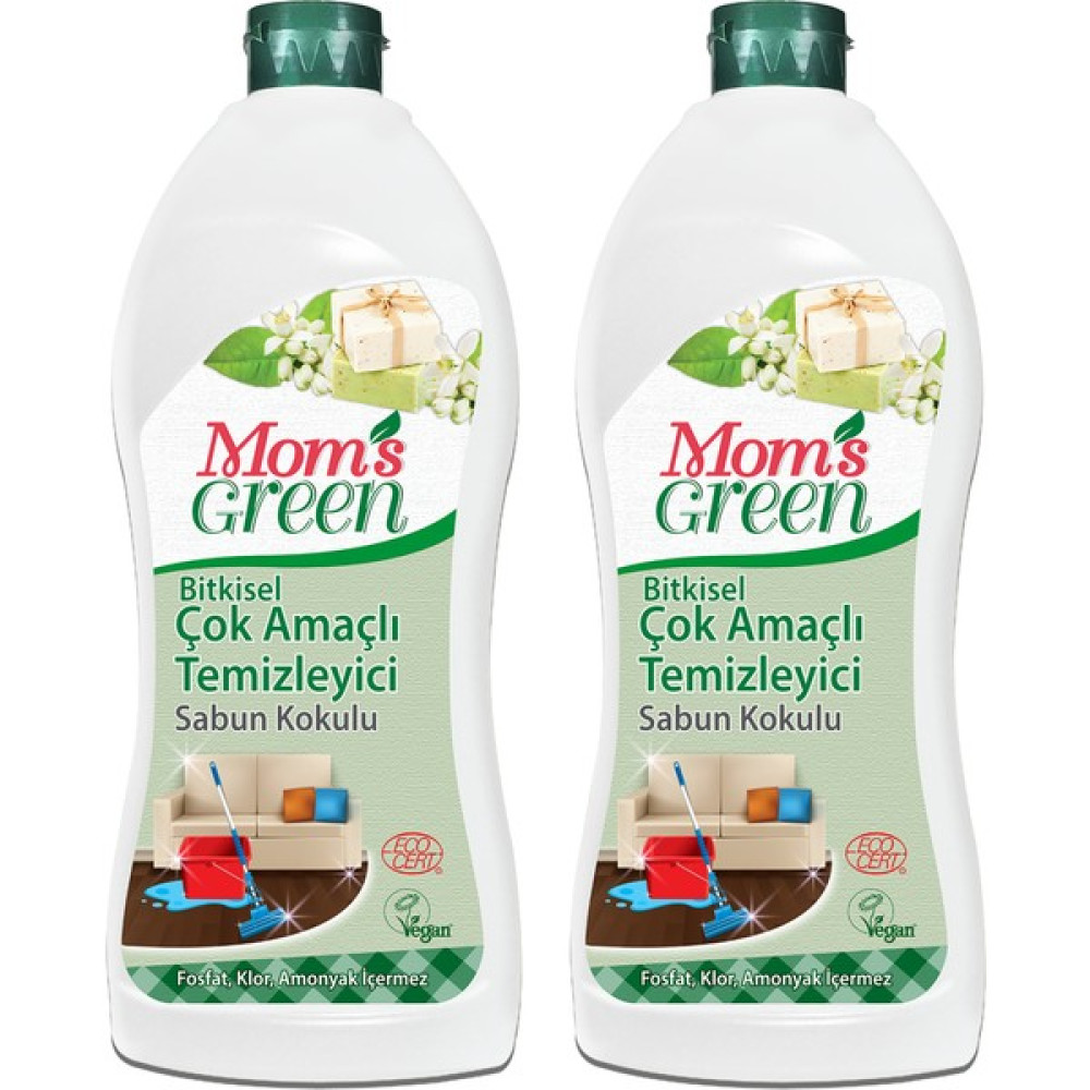2'li Set Mom's Green Bitkisel Çok Amaçlı Temizleyici Sabun Kokulu Temizlik Malzemeleri Fiyatı