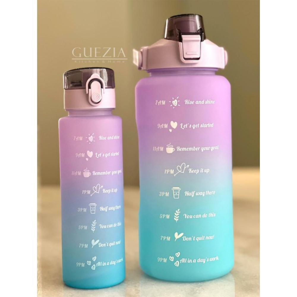 2li Su Matarası | Su Şişesi Suluk 2lt ve 900ML Yavrulu | Suluk | Motivasyon Set | Sporcu Matarası Matara Fiyatı
