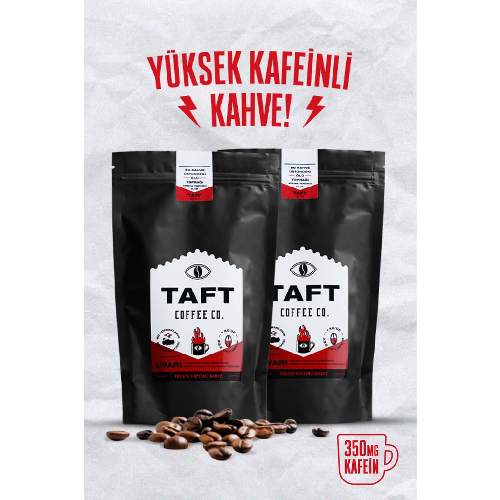 2'li Taft Yüksek Kafeinli Çekirdek Kahve 250gr. - 250 gr Kahve Fiyatı